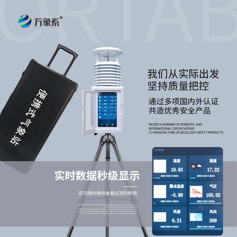 八要素便攜式氣象站