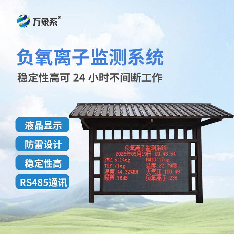 負氧離子在線監(jiān)測站為公園景區(qū)空氣保駕護航